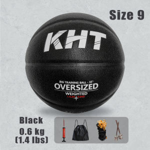 KHT Extra Large Training Basketball Size 9 (33") PU Material Ideal for Indoor/Outdoor Strength Training and Shooting Accuracy