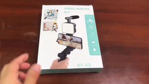 Photography Kit Vlogging Bluetooth Selfie Ring Light LED Lamp Tripod Stand with mic Youtuber FB Live Mobile Phone Camera Shooting Live Stream