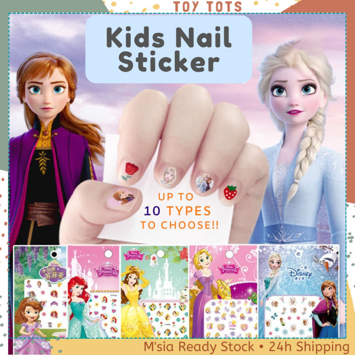Kids nail stickers Frozen stickers party favours loot bag stickers elsa  anna | eBay
