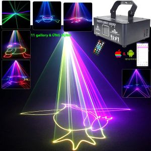 Đèn Laser RGB DF500 Hoạt Hình Điều Khiển Bằng Ứng Dụng Android IOS Máy Chiếu Ánh Sáng Sân Khấu Đèn Hiệu Ứng Quán Bar Khiêu Vũ Giáng Sinh