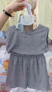 Đồ  bé trai BABIBOO bộ sát nách thun co dãn siêu mát cho (bé 3-12kg) ( BB128+BB125)