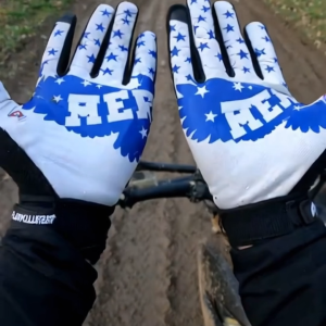 FUN TIMES American Flag Football Gloves with "MERICA" Design
