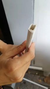 รางเก็บสายไฟ รางโทรศัพท์ pvc สีขาว สีเทา 1 เมตร มีเทปกาว 2 หน้า