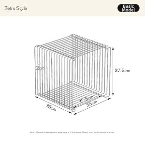 Mid-century Modern 304 Stainless Steel Storage Shelf
