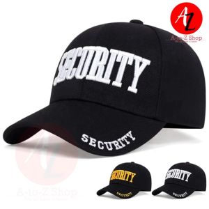 ASIAON Security Guard Personnel Hat Baseball Cap 3D Embroidery Front Logo