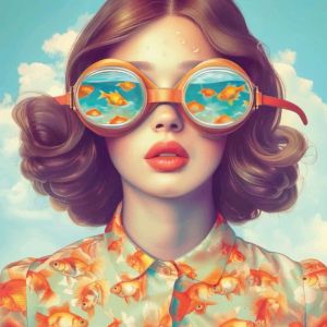 Kayou | 500/1000/1200/2000 PCS Puzzles for Surrealism Woman Portrait Jigsaw Puzzles Brain Challenge Game Gift Home Decor