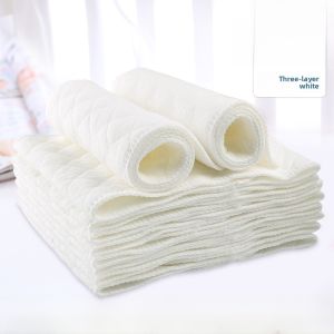 Pure Cotton Washable Baby Cloth Diapers Newborn Infant Baby Swaddle Wraps Soft Absorbent Eco-Friendly Baby Bottom Protection