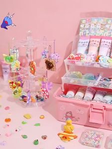 303PCS Cream Guka Set Material Bag for Children DIY Handmade Girls Guka Toy Creative Gift