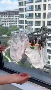 Penyangkut Cawan Sedutan Suction Cup Cilp Hanger Sock Organizer Tie Sock Bra Hat  Hanger Wall Hanging Outdoor Balcony Stokin Klip Rak 吸盘衣架