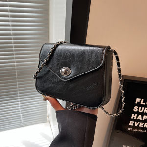 2024 ใหม่ผู้หญิงแฟชั่นCrossbodyกระเป๋าสไตล์ลําลองสายโซ่กระเป๋าสี่เหลี่ยมเล็กหนังสังเคราะห์ภายในสําหรับเยาวชน