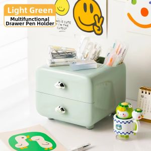 Creamy Style Multi-functional Desktop Organizer Pen Holder