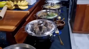 PANSON Stainless steel dry pot and alcohol stove