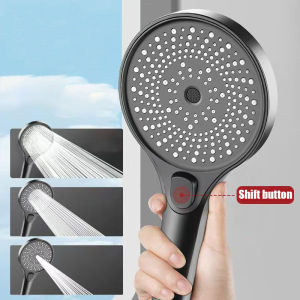 Showerhead Large Panel Replete for Shower Accessories Three Modes Shower Heads High Pressure Bathroom Showers Parts Fixture Home