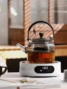 Electric Ceramic Tea Stove 800W - White - 800W Power - Touch Control - Heat Retention - Water Boiling - Tea Brewing - Coffee Making - Tea Set Heating