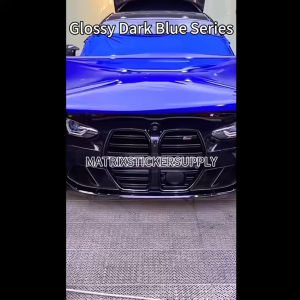 PREMIUM GLOSSY BLUE STICKER KERETA(152CM-Custom)Pelekat Sticker kilat wrapping full body vinyl wrap film car stickers