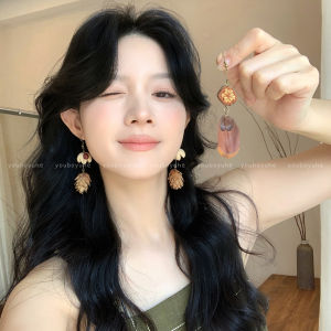 Unique Natural Oak Nut Earrings Women Exaggerated Beautiful Ethnic Style Fashion Jewelry Hoops Hooks out Brand New