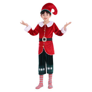 [Midnight store] 2025 new Christmas cos clothing children elf dress up performance clothing role dress up clothing