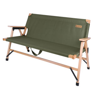 fantasy garden | Double Outdoor Portable Folding Chair Real Wood Beach Leisure