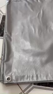 Bạt nhựa PVC Tarpaulin che mưa nắng ngoài trời loại dày định lượng 500gsm - Kích thước 2m x 2m