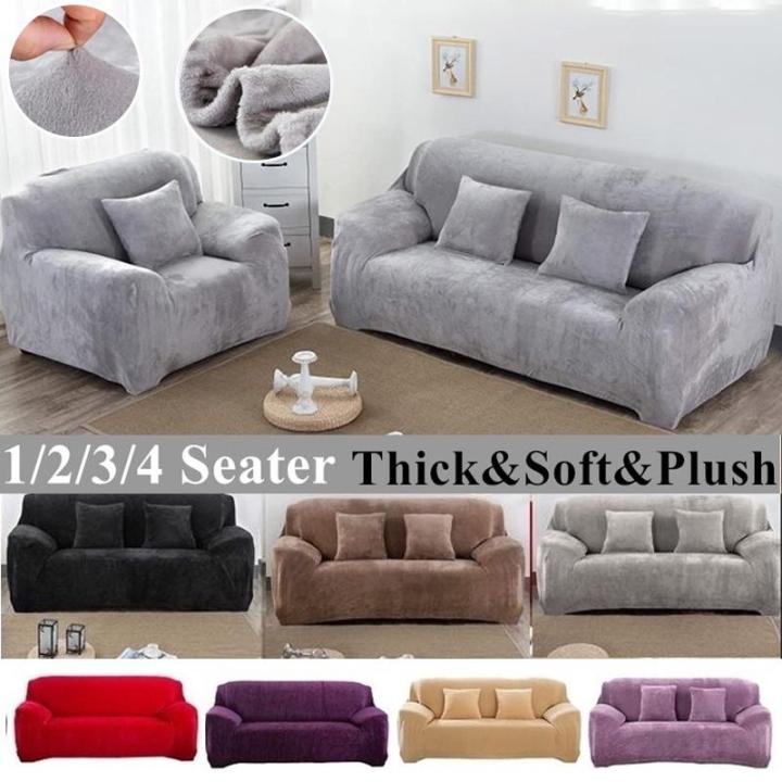 SaRani Bonton Armchair Sofa Cover 2 3 4 Seater Elastic Fabric in
