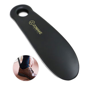 Professional Shoe Horn Plastic Spoon Shape Shoehorn Travel Shoe Helper Black Shoe Lifter Flexible Sturdy Slip Shoe Horns