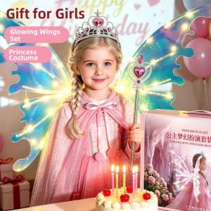 YUERBAO | Girls Roleplay Dress Up Princess Electronic Wings Toy
