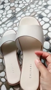 CALVARI - ANNA Sandal Wanita Korea Teplek Casual Kekinian Size 36 - 40 Sendal Flat Cewek Kasual