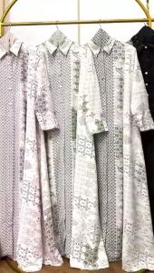 Ayana dress set hijab cantik full motif by khasanah store46