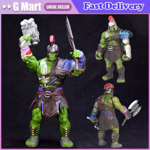 32cm/20cm Big Size Avengers Marvel Thor 3 Ragnarok Hands Moveable Hammer Battle Axe Gladiator Hulk Bjd Action Figure Model Gift Toy