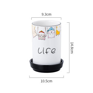 Hộp Đựng Thìa Gốm Sáng Tạo Dễ Thương Dùng Trong Nhà Bếp Chống Mốc Có Thể Treo Tường Đựng Thìa Và Thìa Bằng Gốm Sứ Trung Quốc