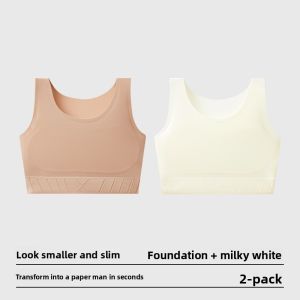 Aimo | Invisible Strapless Bralette Foundation Liquid Womens Chest Binding Underwear Small Chest Illusion No Side Breast Removal