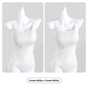 miiow | Cat Lady Black Strapless Vest Women Summer Small Chest Appears Large Pure Desire Cartoon Chest Sleeveless Beautiful Back Top