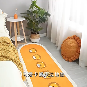 Kuromi Carpet Round Mat Computer Chair Floor Mat Bedroom Carpet Dirt-Resistant Wear-Resistant Carpet