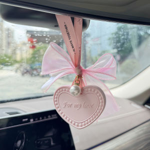 1pc Valentines Day Aromatherapy Pendant Love Heart Car Air Freshener Hanging Decoration Bathroom Wardrobe Plaster Pendant