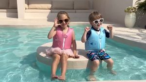 Áo phao bơi thời trang cho bé từ 2 tuổi Blue Ocean Fish USA ⚜️Home and Garden⚜️