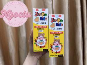 Siro Ăn Ngon Cho Bé Japa Kids Chính Hãng Hỗ Trợ Bé Tăng Cân Kích thích Ăn Ngon Con Cao Lớn Vượt Trội Ngọc Tú shop