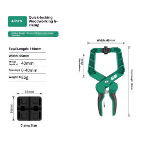 BAOLIAN | 1pcs Quick Clamp Heavy Duty Locking Pliers for Terminals C Vise Table Resin Woodworking Tool Professional High-tech Grip Welding