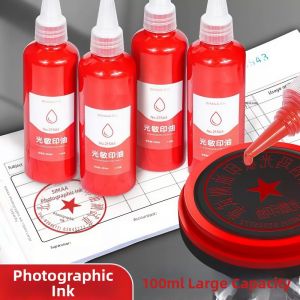 Fast Drying Photopolymer Red Stamp Ink 100ml