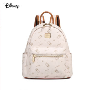 Disney chính thức chính hãng phủ vải bố in viễn thị PVC Ba lô nữ nhỏ của mặc