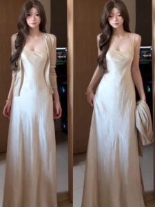 CHANGTONG | Elegant French Style Unique Matching Dress Set