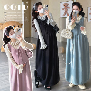 Winter Fashionable Pregnant Womens Dress Set