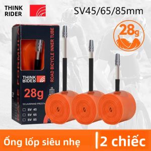 Thinkrider 2 chiếc siêu nhẹ 28G Xe đạp bên trong ống 700x18 25 28 đường xe đạp chất liệu TPU lốp 65mm Chiều dài pháp van