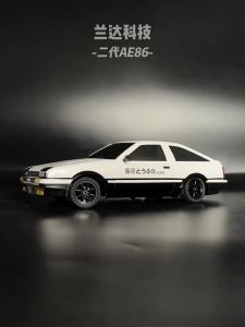 LDRC LD1801 1/18 AE86 RWD RC Drift Car 2.4G 3CH ESP Gyro Flip LED Metal Drive Shaft RTR Racing Car Toy Gift for Boys Adults