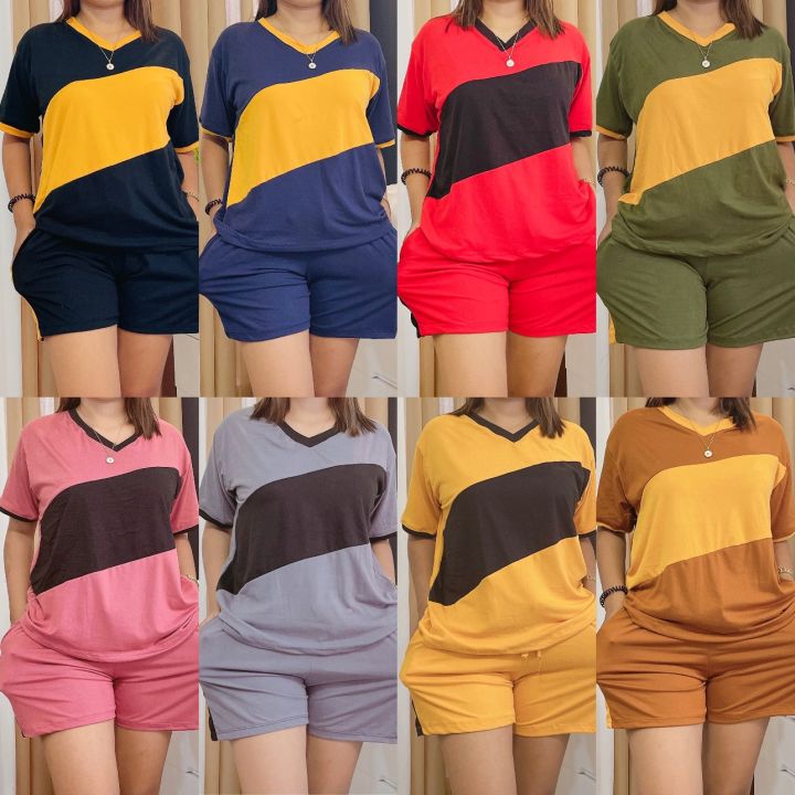 Trendy Set Vneck Slant Combi