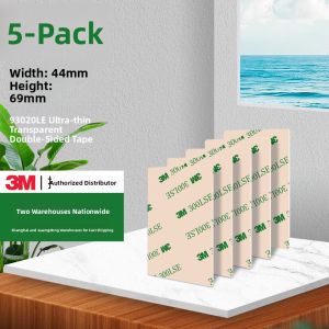 3M | Ultra-Thin Transparent Heat-Resistant Waterproof Strong Adhesive Double-Sided Tape Squares