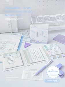 Planwith | Expandable Transparent Peelable Adhesive Error Marking Aesthetic Index Sticky Notes