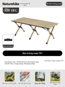 NatureHike | Bộ Bàn Ghế Dã Ngoại Gấp Đơn Giản