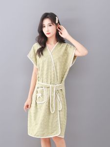 FANGHUIMAOJIN | Absorbent Quick-Dry Wearable Towel Bath Robe