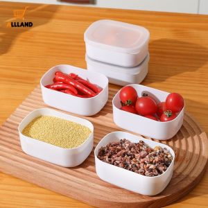 3pcs Multigrain Rice Packaging Freezer Box Brown Fat-Reducing Meal Quantitative Bento Small Lunch Refrigerator Storage Fresh-Keeping Freezer boxes