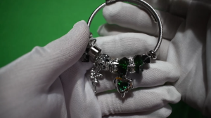 Lunara Emerald Heart & Fairy Charm Bracelet